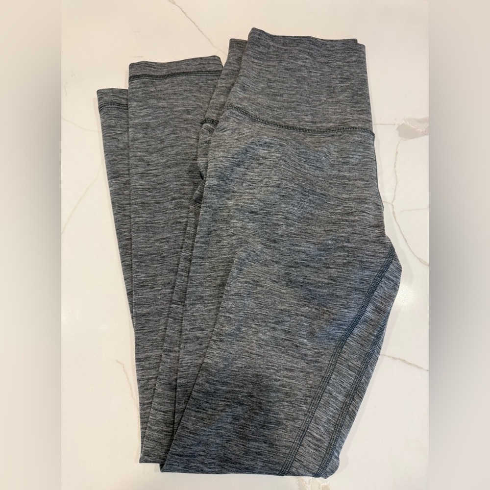 Lululemon Align 25” High Rise Leggings Size 6 Heathered Grey Nulu Like New